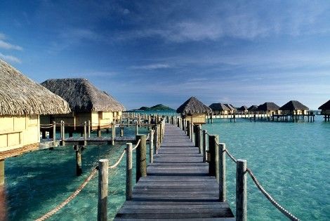 Bungalow sur pilotits - Des îles et des Ailes - 3 Iles - Tahiti/Moorea/Bora Bora