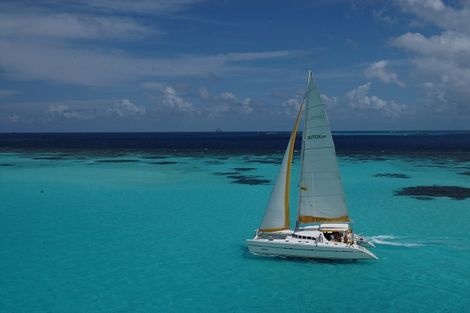Voilier sur l'océan - Grenadines