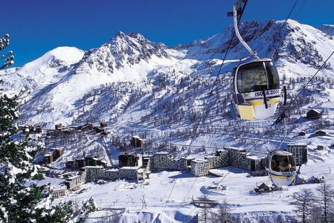 Vue de la station Isola 2000