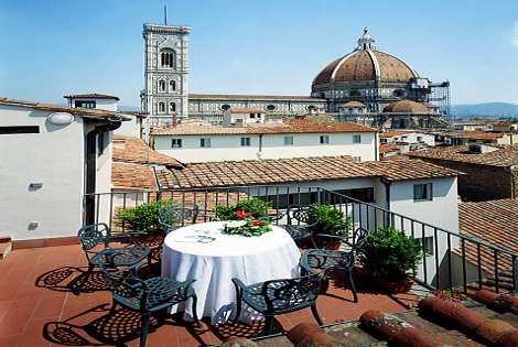 Terrasse de l'hôtel avec vue sur le Duomo - Brunelleschi