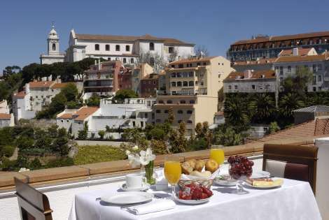 Petit déjeuner en terrasse - Olissippo Castelo