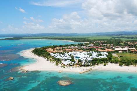 Vue aérienne complexe et plage - Grand Paradise Playa Dorada