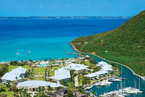 Vue aérienne de l'hôtel Radisson - Radisson Saint Martin Resort, marina & Spa