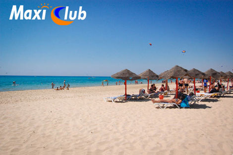 Plage aménagée - Maxi Club Sun Garden Hammamet