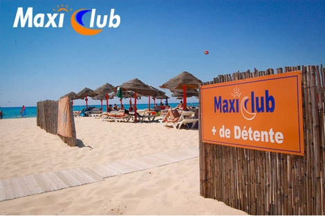 Plage aménagée - Maxi Club Sun Garden Hammamet