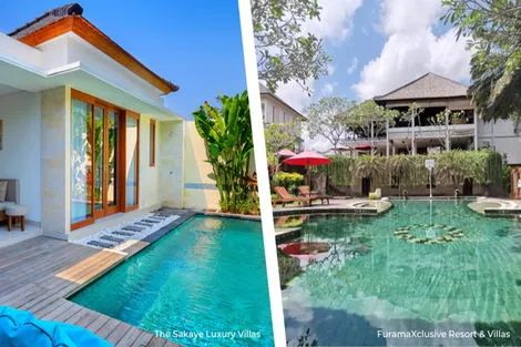 Bali : Combiné hôtels Duo Ubud & Legian avec piscine privée (FuramaXclusive + The Sakaye Luxury Villas) 