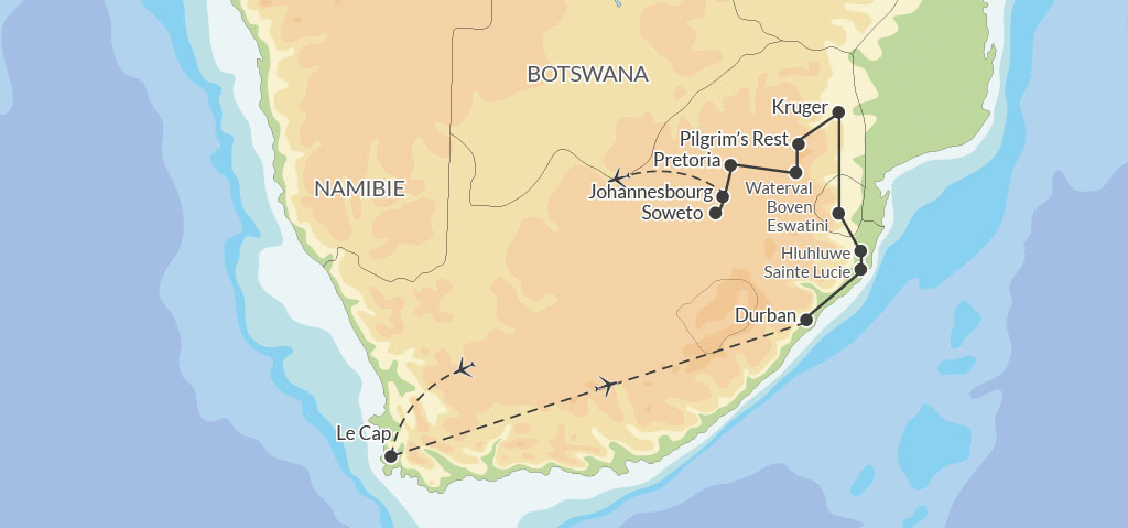 Circuit I love Afrique du Sud 2024-2025 johannesbourg Afrique Du Sud