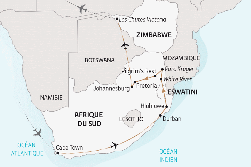 Circuit Afrique Australe, du Cap de Bonne Espérance aux chutes Victoria le_cap Afrique Du Sud