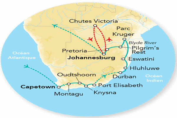 Circuit Merveilles d'Afrique du Sud 2025 le_cap Afrique Du Sud