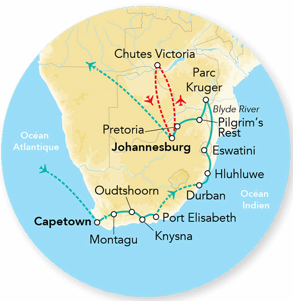 Circuit Merveilles d'Afrique Du Sud & Extension Chutes Victoria - 2025 le_cap Afrique Du Sud