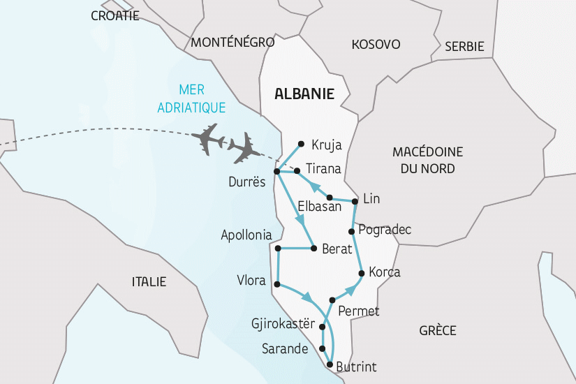 Circuit Étonnante Albanie tirana Albanie