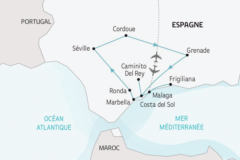 Circuit L'essentiel de l'Andalousie malaga Andalousie