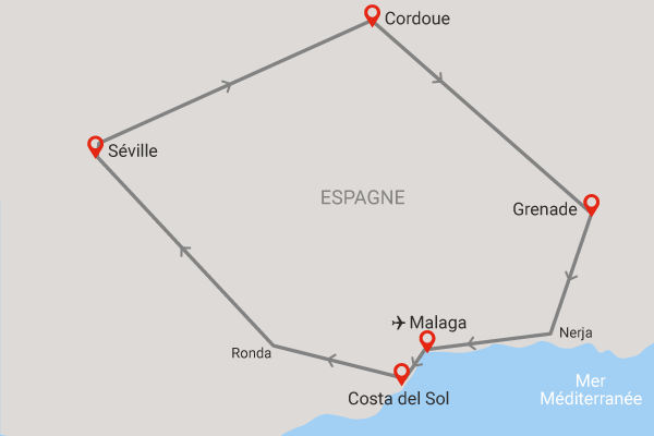 Circuit Tresors d'Andalousie malaga Andalousie