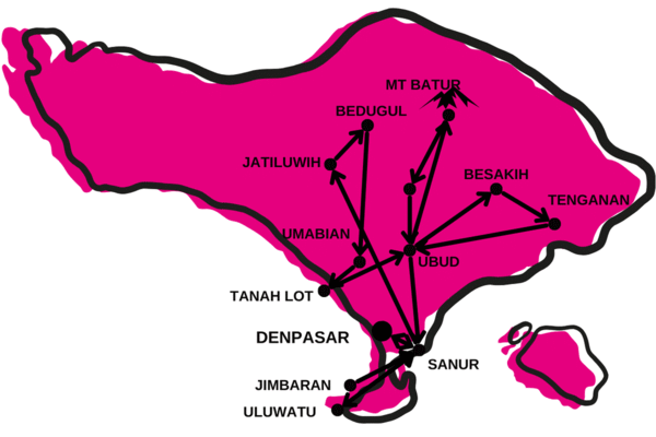 Circuit Secrets de Bali et Plage de Sanur denpasar Bali