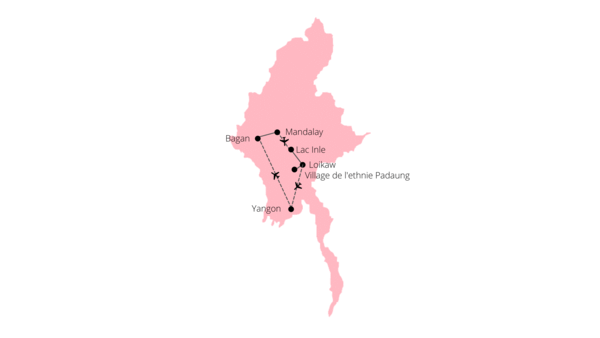 Circuit Échappée Birmane en Privatif yangon Birmanie