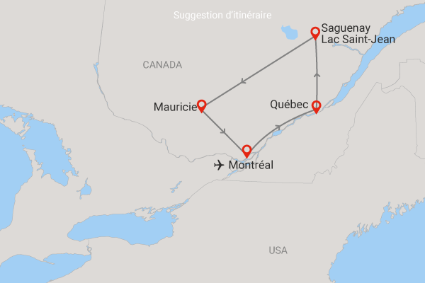 Autotour Sur les Routes du Québec à la Mauricie en Liberté montreal Canada