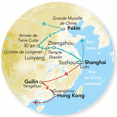 Circuit Splendeurs de Chine & Extension Sud de la Chine et Hong Kong - 2025 pekin Chine