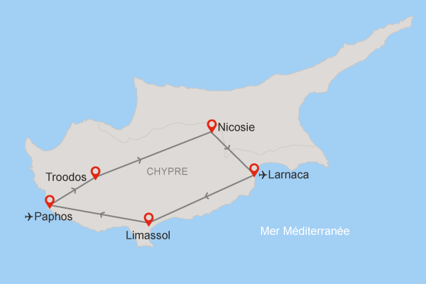 Autotour Balade chypriote en liberté larnaca Chypre