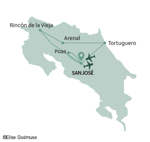 Circuit Costa Rica, Essentiel du Costa Rica en petit groupe san_jose Costa Rica
