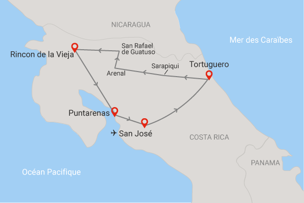 Circuit Beautés du Costa Rica et extension Puntarenas san_jose Costa Rica