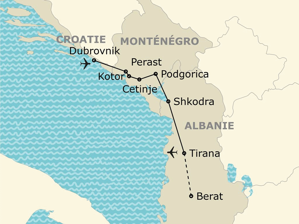 Circuit Joyaux balkaniques, de Dubrovnik à Tirana dubrovnik Croatie