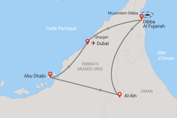 Circuit Emirats Arabes Unis, Pays de l'or noir dubai Dubai et les Emirats