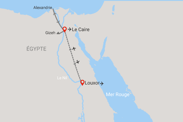 Combiné circuit et hôtel Les joyaux du Nil le_caire Egypte