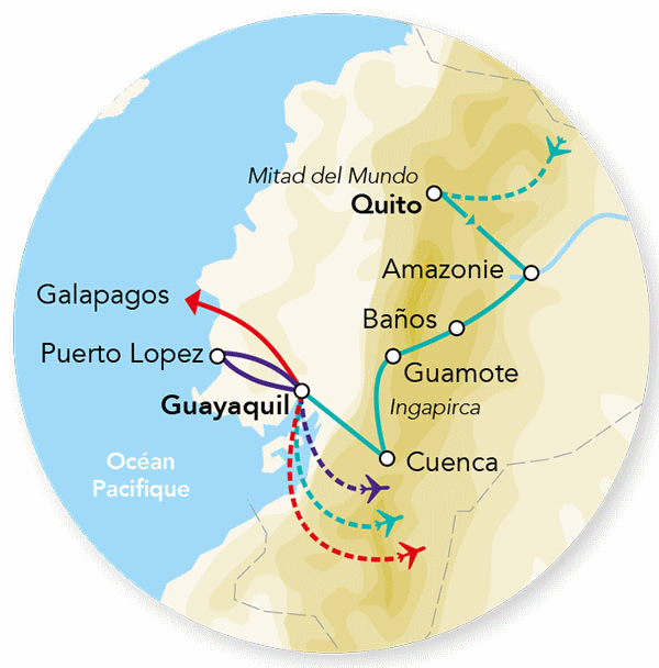 Circuit Splendeurs de l'Equateur & Extension Puerto Lopez quito Equateur