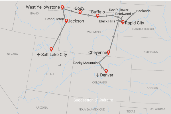 Autotour Grands Parcs des Rocheuses en Liberté las_vegas Etats-Unis