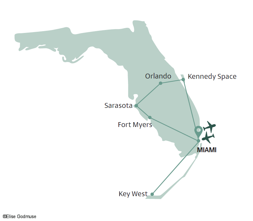 Circuit Cap sur le soleil de Floride miami Etats-Unis