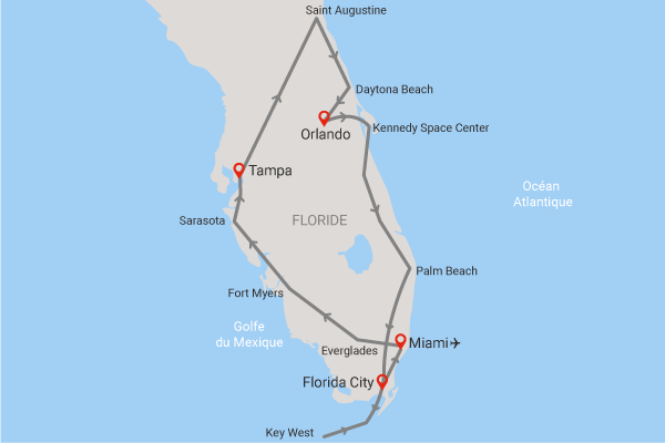 Circuit Sites mythiques de Floride miami Etats-Unis