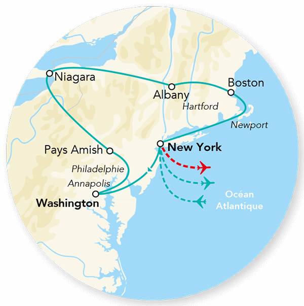 Circuit Splendeurs de l'Est des USA & Extension New York - Manhattan - Version Confort new_york Etats-Unis