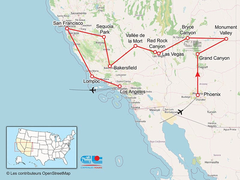 Circuit Au pays des contrastes phoenix Etats-Unis