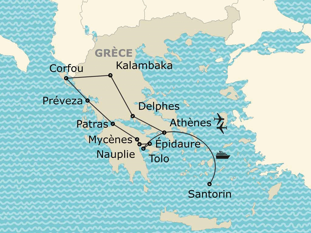 Circuit Grand tour de Grèce athenes Grece