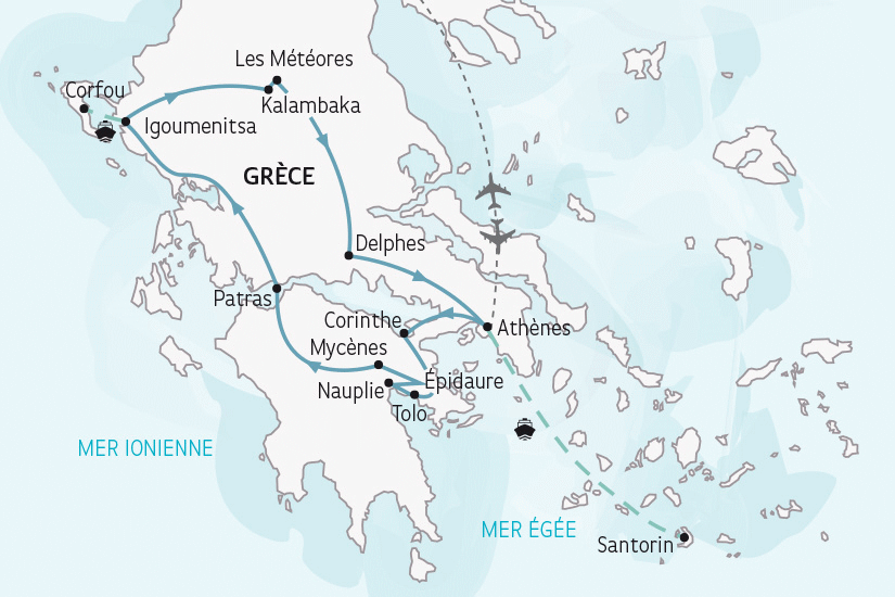 Circuit Grand Tour de Grèce athenes Grece