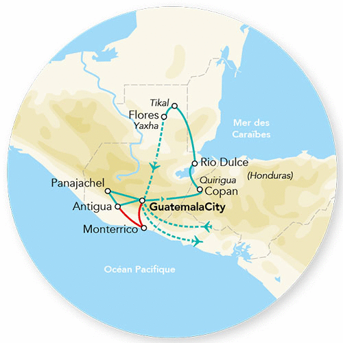 Circuit Merveilles du Guatemala - 2025 guatemala_city Guatemala