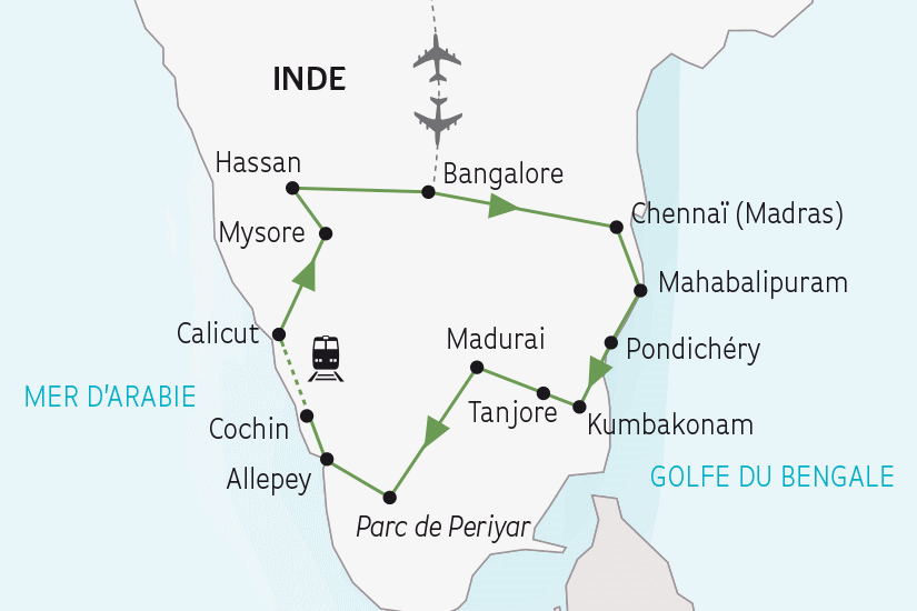 Circuit Comptoirs des Indes, Magie de l'Inde du Sud bangalore Inde