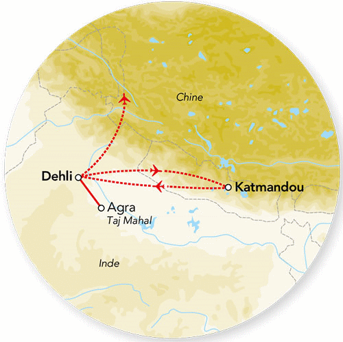 Circuit Merveilles de l'Inde du Nord - Spécial Fête de Holi & Extension Vallée de Katmandou delhi Inde