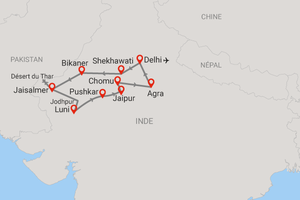 Circuit Perles du Rajasthan (en privatif) - catégorie Charme delhi Inde