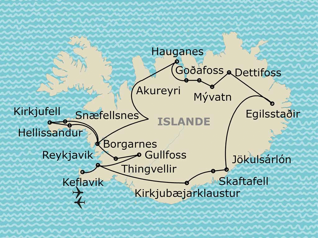 Circuit Terre d'Islande keflavik Islande