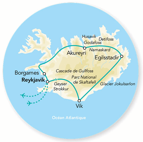 Circuit Douceurs de l'Islande en Eté reykjavik Islande