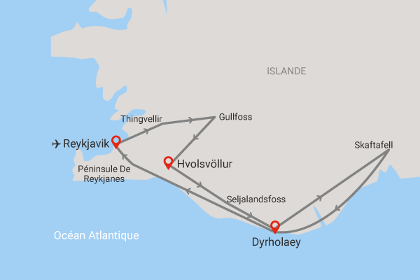 Circuit Entre volcans et glaciers d'Islande reykjavik Islande