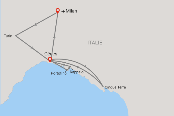Circuit Trésors du Nord-Ouest de l'Italie milan Italie