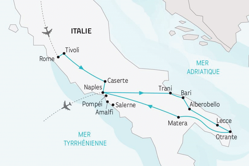 Circuit Rome, la baie de Naples et les Pouilles rome Italie