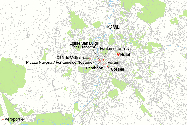 Circuit Escapade à Rome rome Italie