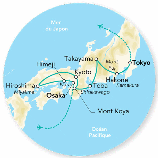 Circuit Merveilles du Japon & Alpes Japonaises & Extension Tokyo 2025 osaka Japon