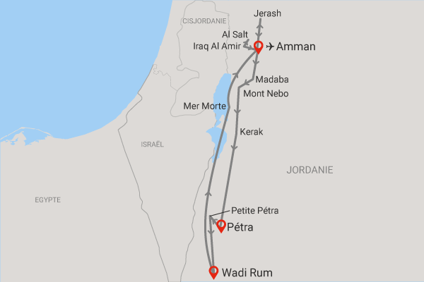 Circuit Beautés de la Jordanie amman Jordanie