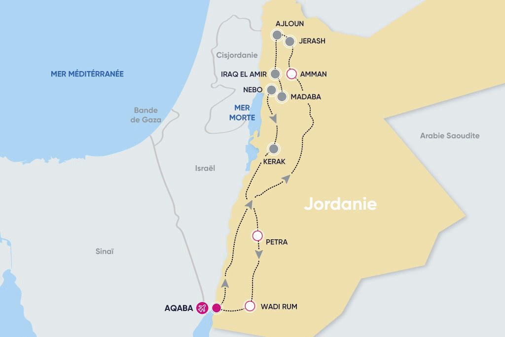Circuit Ô Secrets de Jordanie aqaba Jordanie