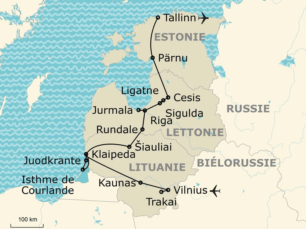 Autotour Les pays baltes en liberté - Hôtels vilnius Lituanie
