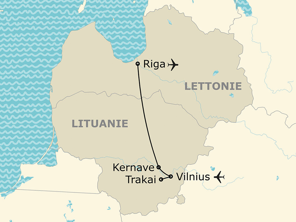 Circuit Balade sur la côte balte - 4 nuits vilnius Lituanie